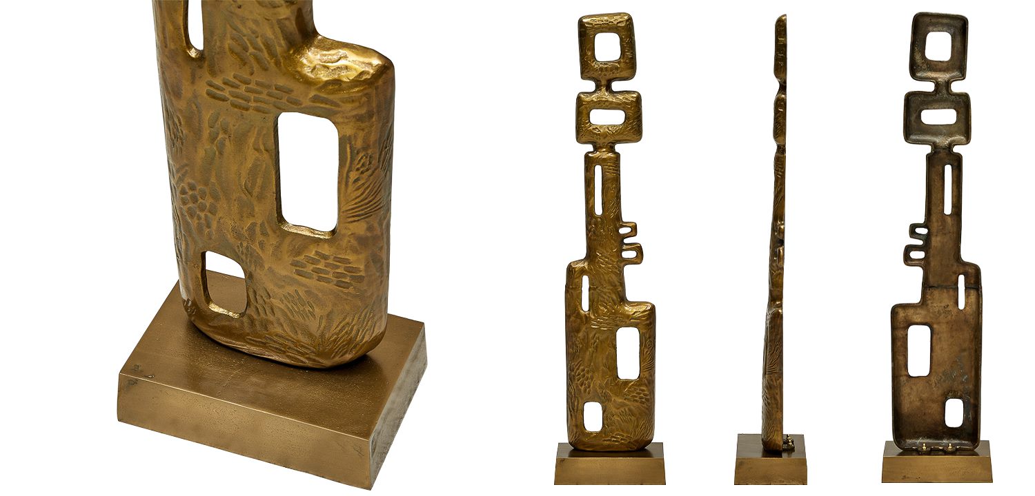 Арт-объект Brass Abstract Composition - фото