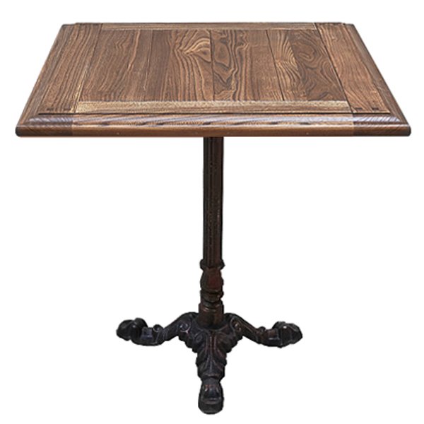   Cast iron and Oak restaurant table square   -- | Loft Concept 