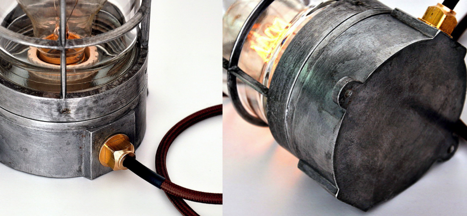 Настольная лампа Steampunk Cage Glass Edison Table lamp - фото №1