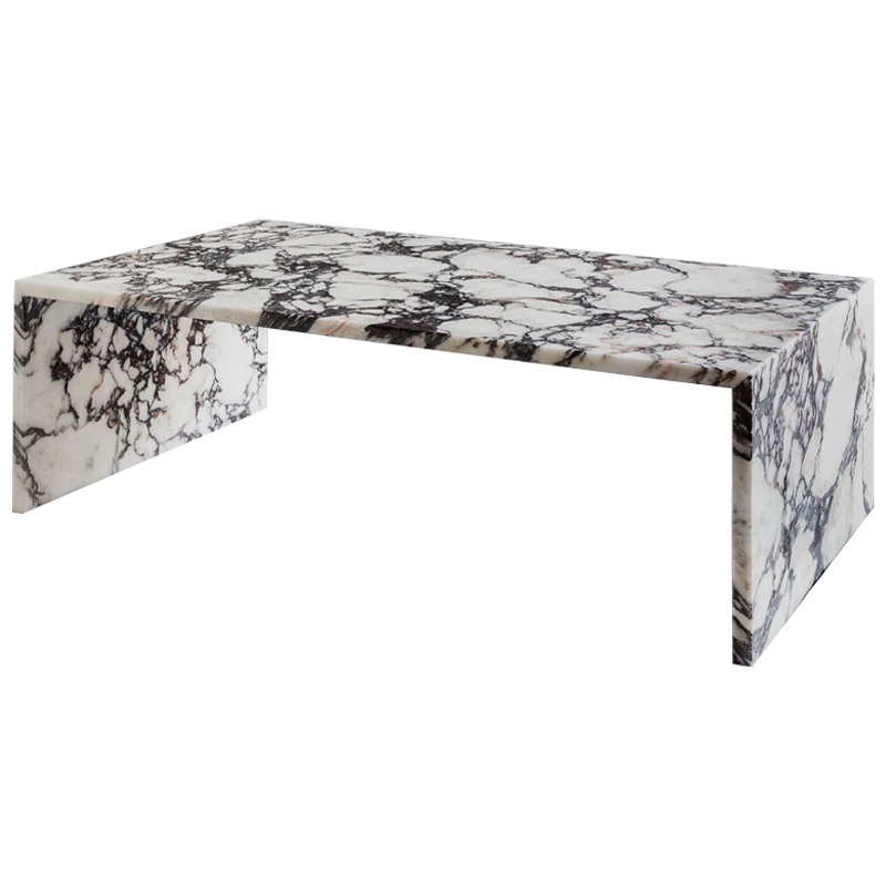 Кофейный стол Patricio Marble Coffee Table Белый Коричневый Молочный в Ростове-на-Дону | Loft Concept 