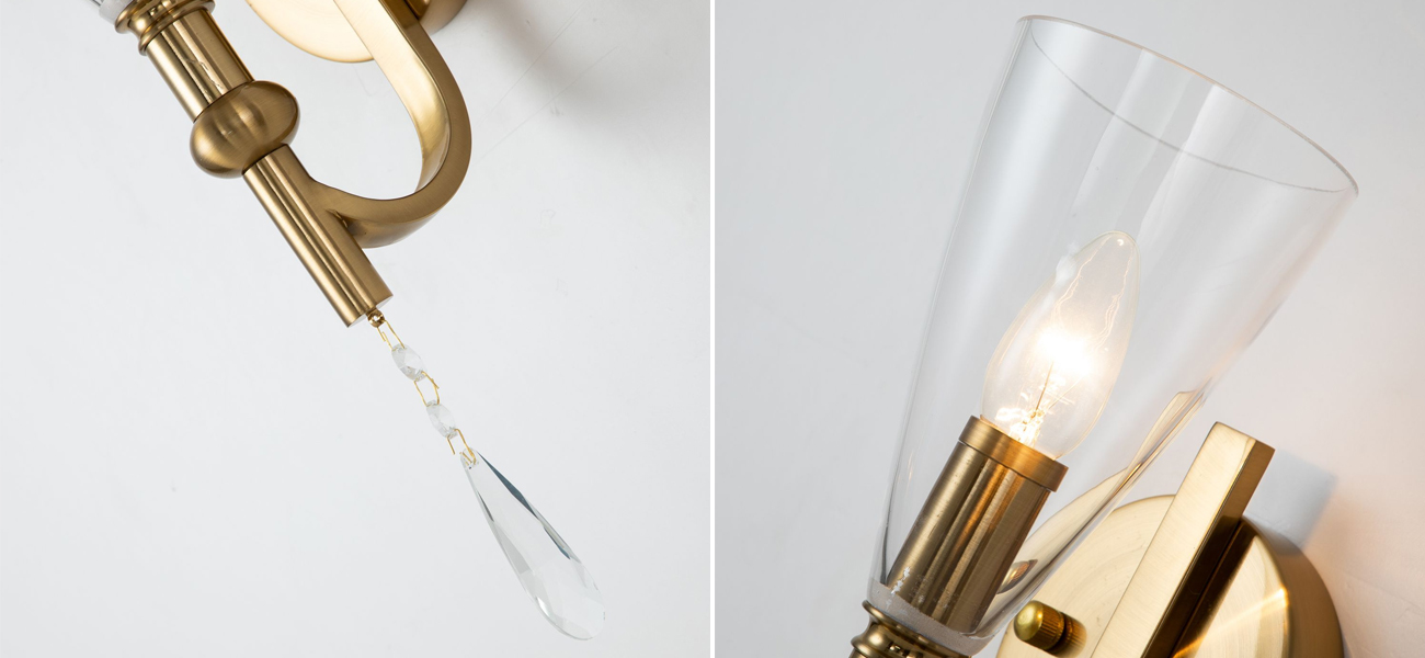 Бра с хрустальной подвеской Rosalia - фото