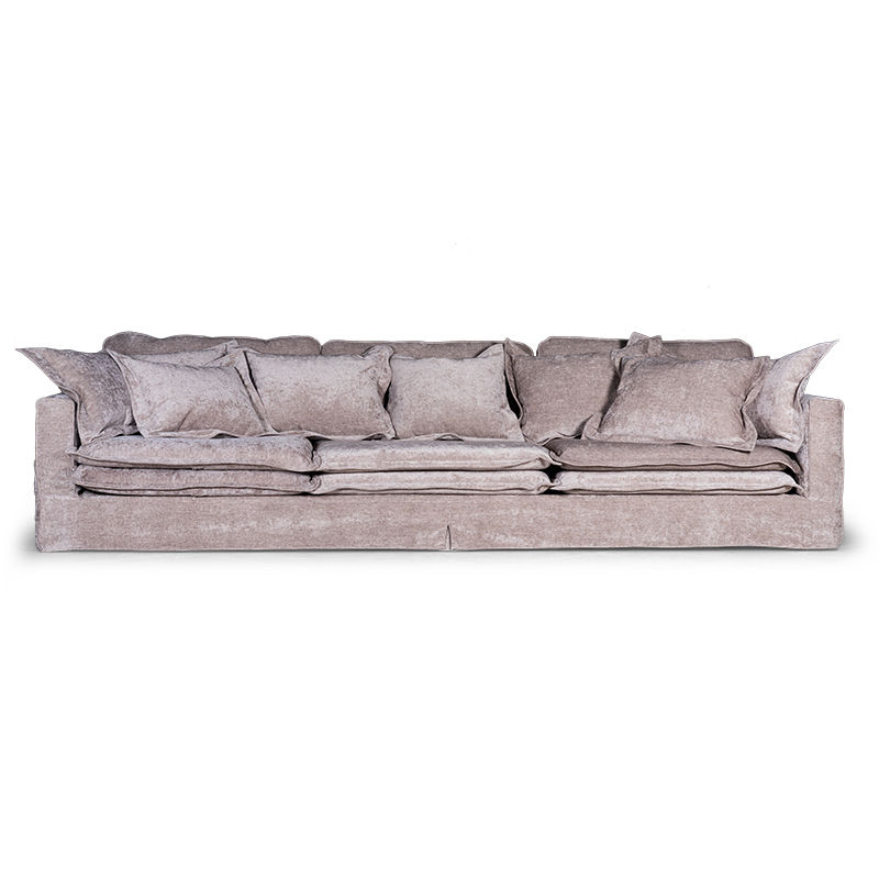  Evelyn Gray Velour Sofa -  -- | Loft Concept 