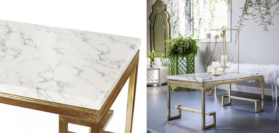 Кофейный стол Golden Meander Coffee Table Кофейный стол Golden Meander Coffee Table - Loft-Concept в Ростове-на-Дону