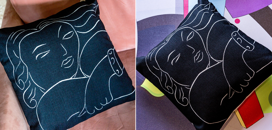 Декоративная подушка White Silhouette Pasiphae Pillow Декоративная подушка White Silhouette Pasiphae Pillow - Loft-Concept в Ростове-на-Дону