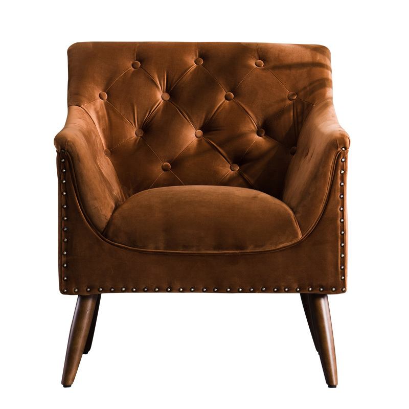  Terracotta Velvet Armchair    -- | Loft Concept 