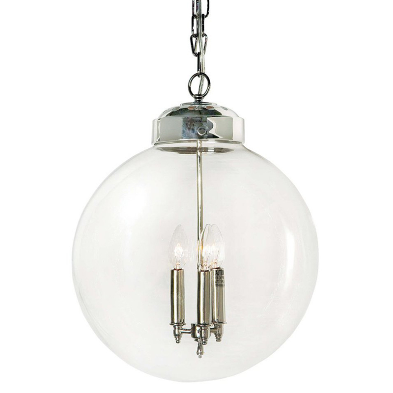  Conor Globe Hanging lamp Silver   (Transparent)  -- | Loft Concept 