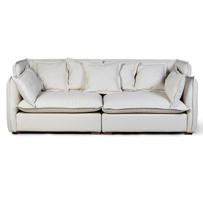       Salman Boucle White Sofa    -- | Loft Concept 