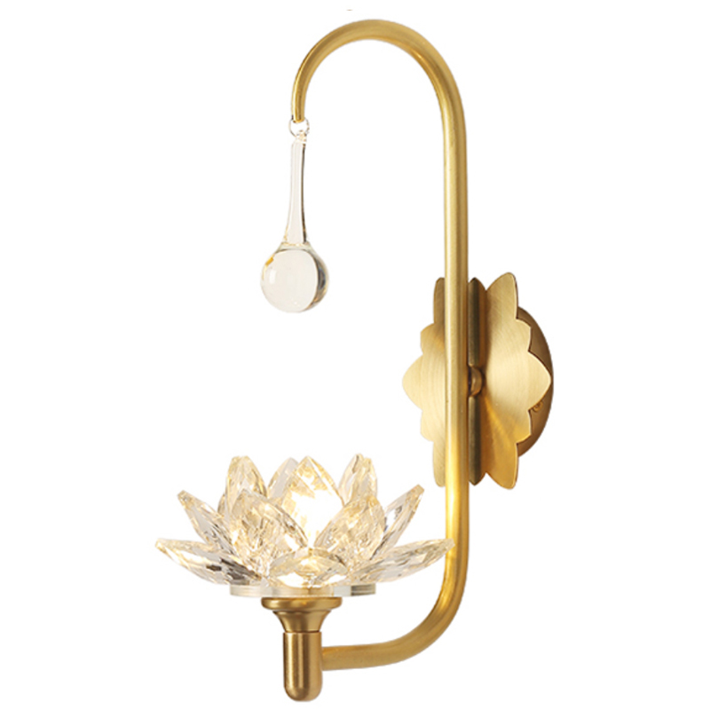      Lotus flower Wall Clear Glass A     -- | Loft Concept 