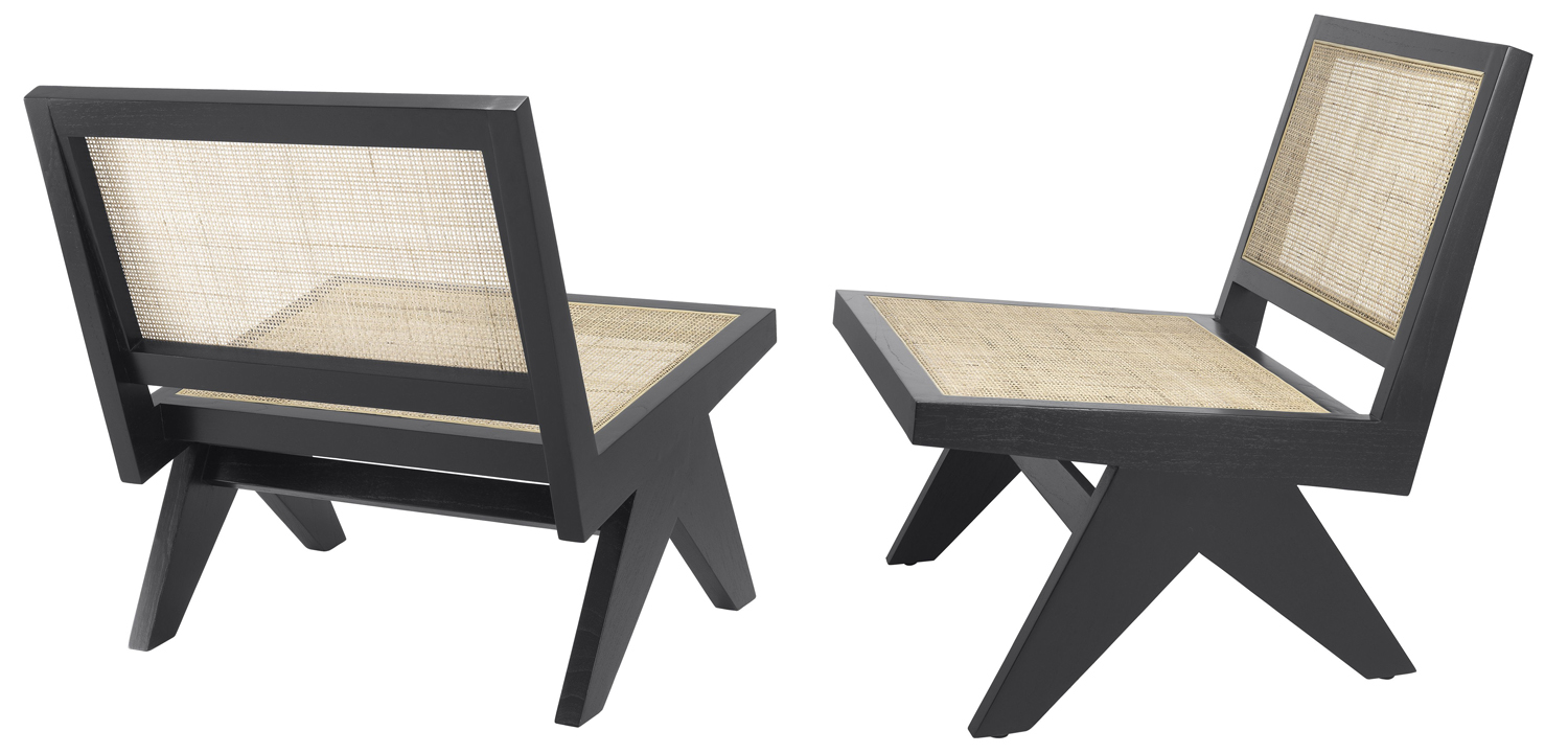 Кресло Eichholtz Chair Romee black - фото №1