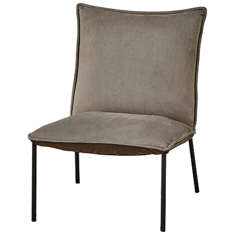  Corner Armchair Single gray beige -   -- | Loft Concept 