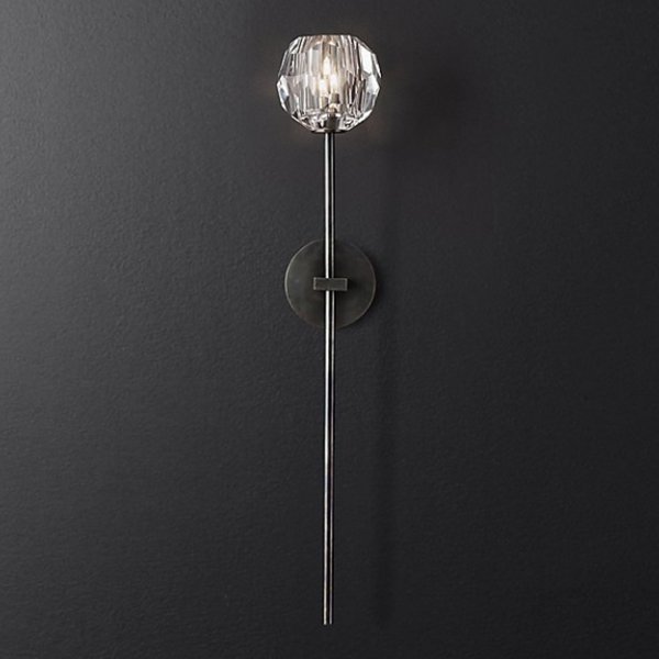 Бра RH Boule de Cristal Long Sconce Black Черный в Ростове-на-Дону | Loft Concept 