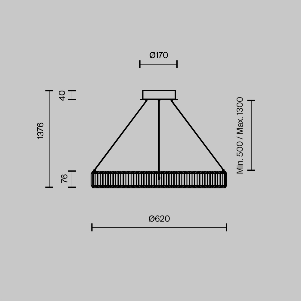 Люстра подвесная Krone 3000К 36Вт в Ростове-на-Дону