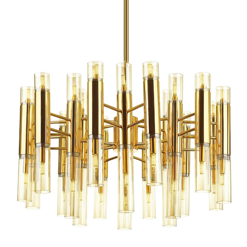  WATERFALL chandelier crystal 86    (Amber)  -- | Loft Concept 