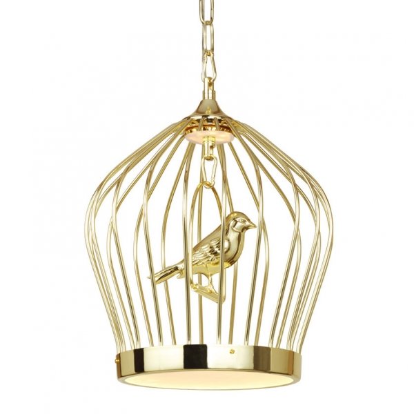 Люстра Birdcage Chandelier Gold Глянцевое золото в Ростове-на-Дону | Loft Concept 