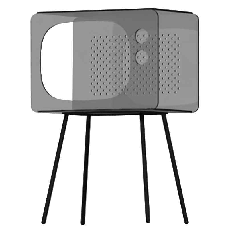        Grey Acrylic Television Nightstand    -- | Loft Concept 