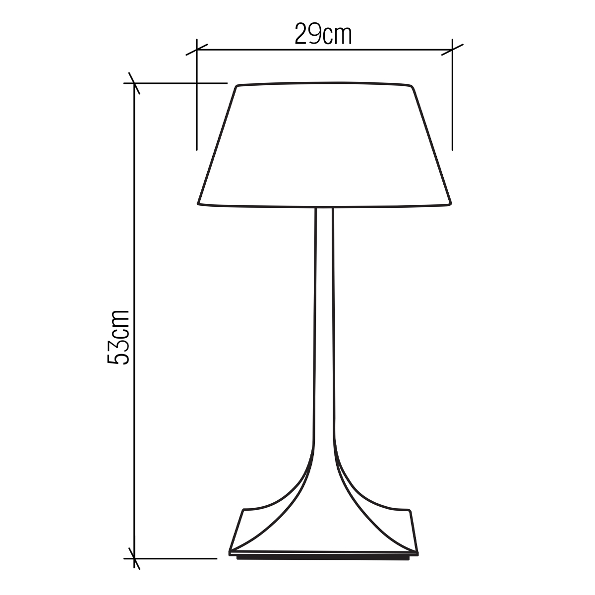 Настольная лампа со скошенным конусовидным абажуром и фигурной ножкой в цвете тик Accord Lighting в Ростове-на-Дону