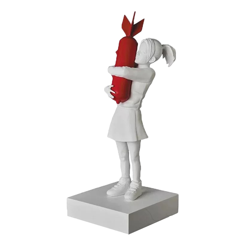  Banksy Bomb Hugger Sculpture Red    -- | Loft Concept 
