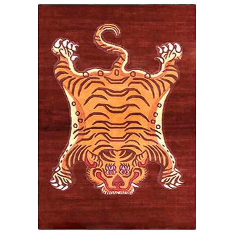    Tibetan Tiger Rug Red    -- | Loft Concept 