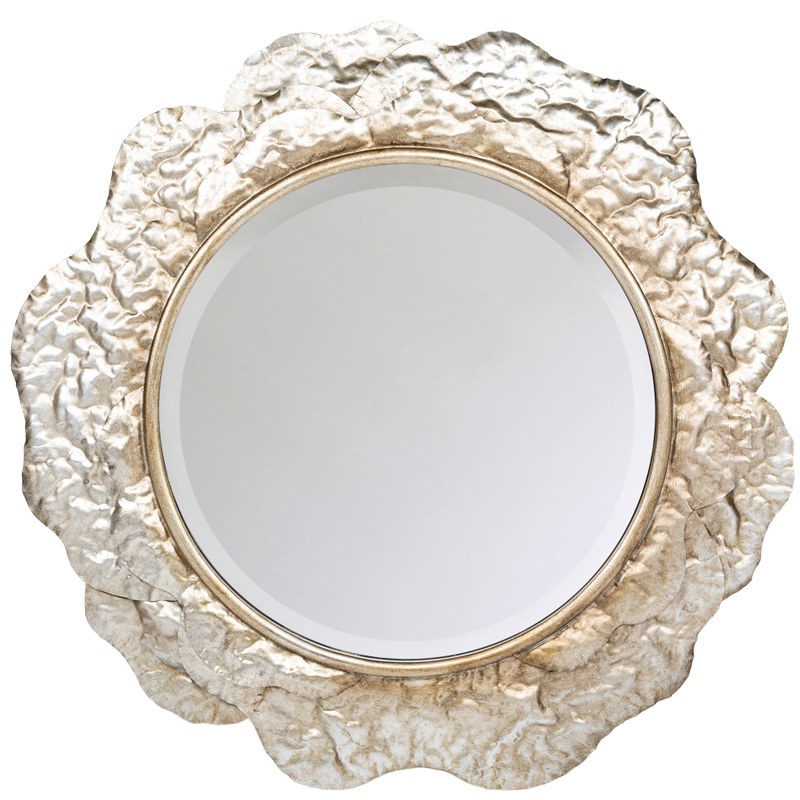  Chlodio Crumpled Silver Mirror   -- | Loft Concept 