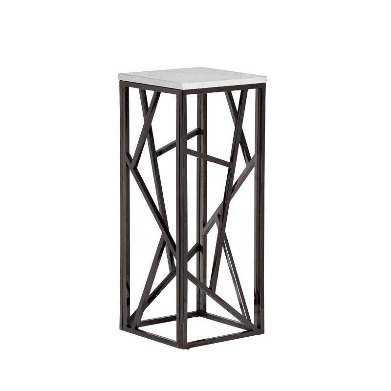  Serene Furnishing Dark Chrome Marble Top stand    -- | Loft Concept 