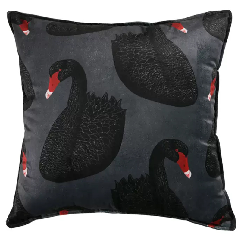  Black Swans Cushion      -- | Loft Concept 