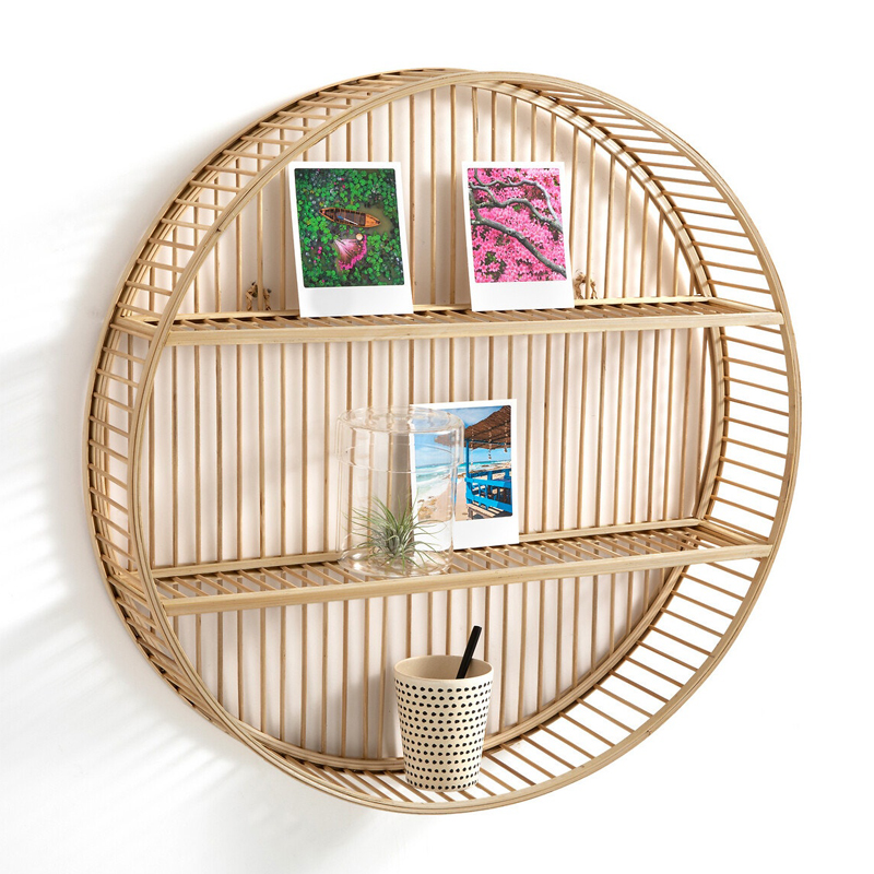  Wicker Bamboo Shelf   -- | Loft Concept 