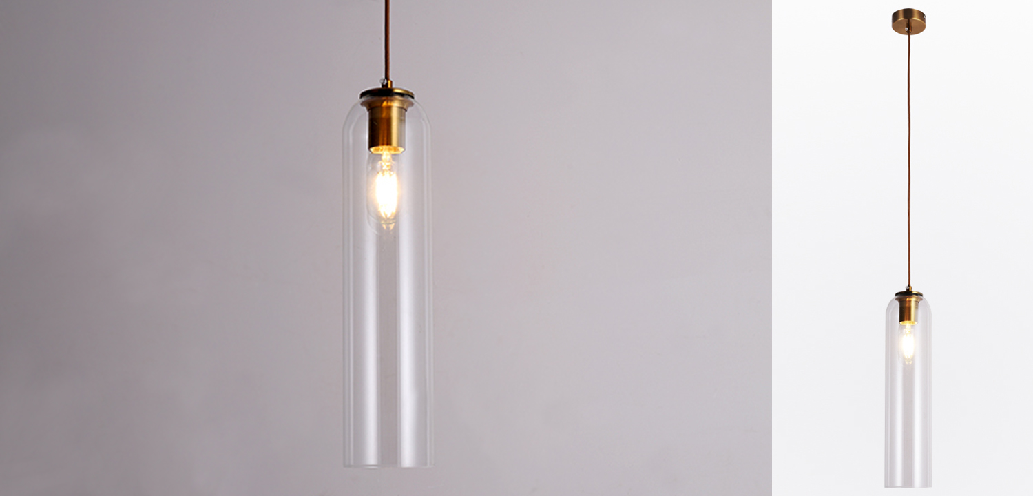 Подвесной светильник Float Pendant Drunken Clear glass - фото