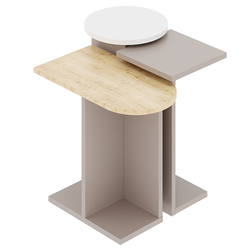   -  3-        MUND SIDE TABLE LIGHT MOCHA -    -- | Loft Concept 