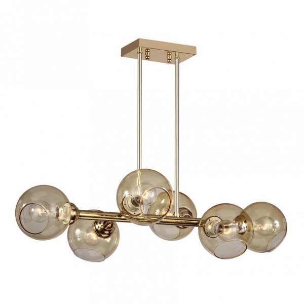  Glass Bubble Chandelier Brass   -- | Loft Concept 