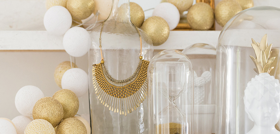 Гирлянда хлопковые фонарики Сotton Ball Shell-Gold - Loft-Concept в Ростове-на-Дону