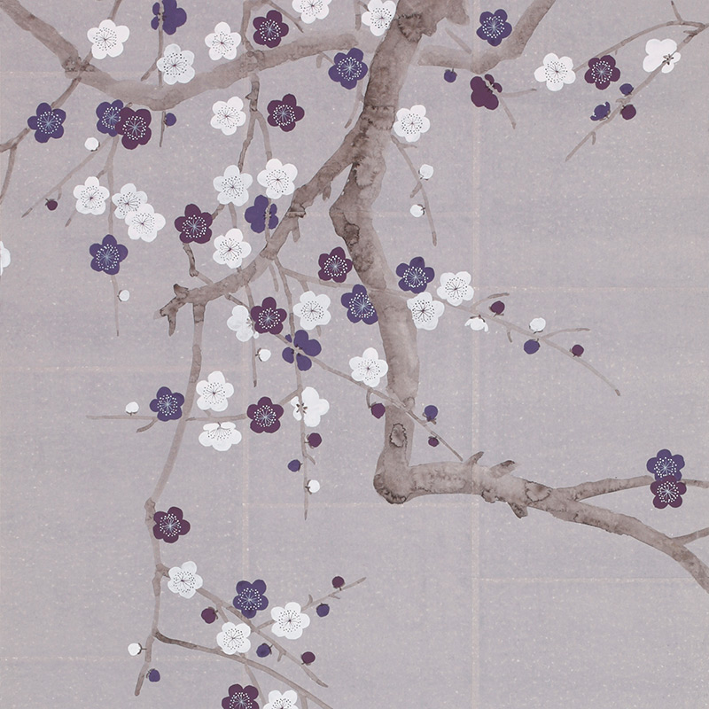    Plum Blossom Lavender on Rich Mauve India tea paper   -- | Loft Concept 