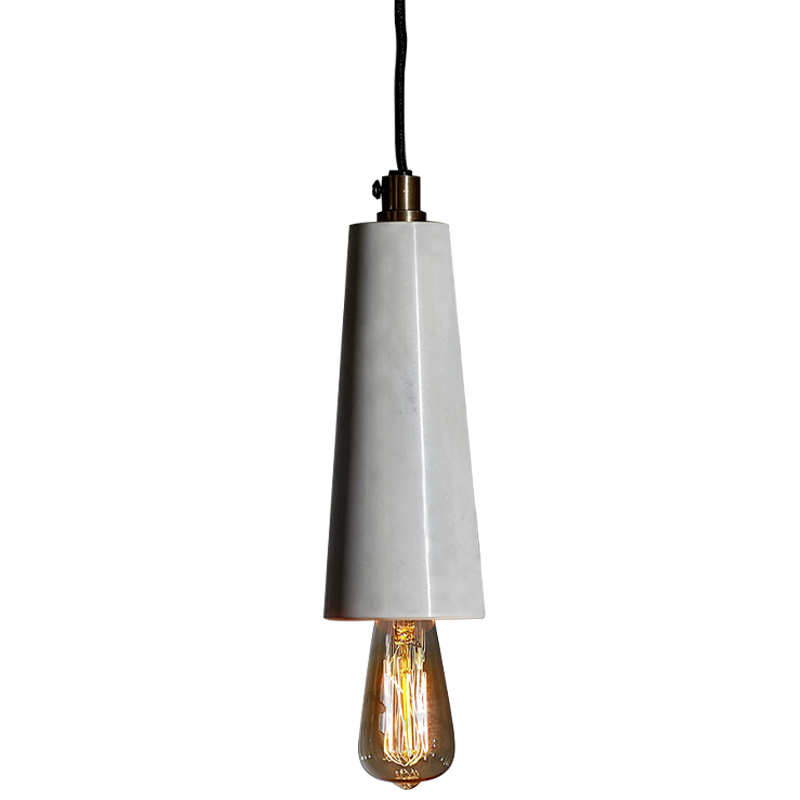   Shaw Cone Marble Hanging Lamp    Bianco  -- | Loft Concept 