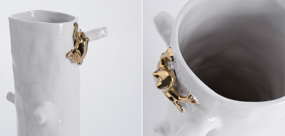 Комплект из 2-х ваз Golden Frogs - фото №1