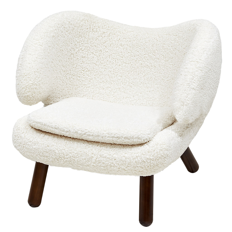           Boucle Caldwell White Armchair    -- | Loft Concept 