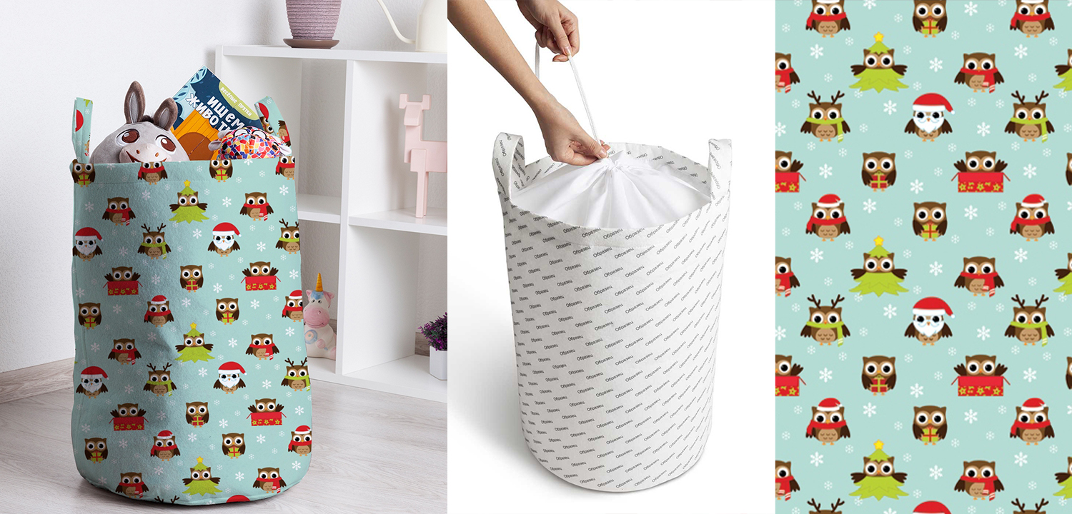 Корзина New Year Owls Basket - фото