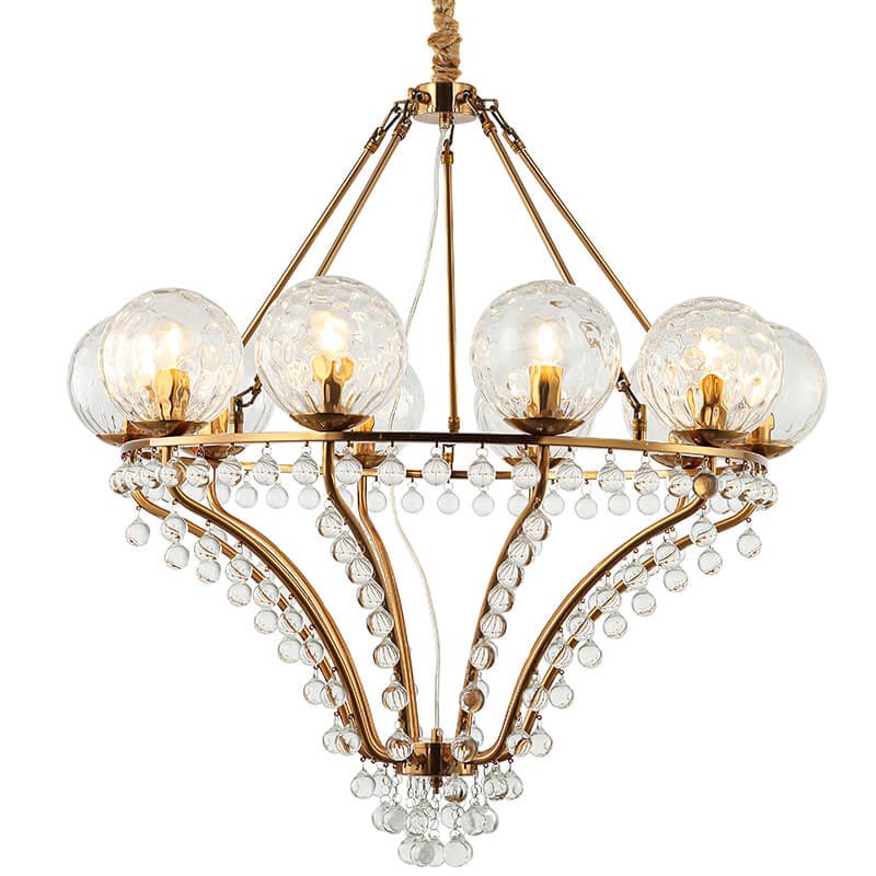 Люстра Melaine Chandelier gold Золотой Прозрачный (Transparent) в Ростове-на-Дону | Loft Concept 