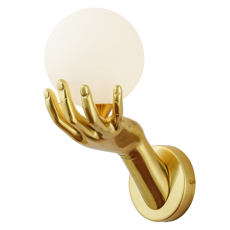     Gold Hand Wall lamp       -- | Loft Concept 