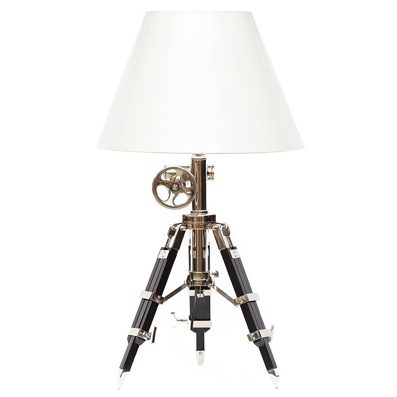 Настольная лампа Victorian Era Tripod Lamp Коричневый Медь Белый в Ростове-на-Дону | Loft Concept 