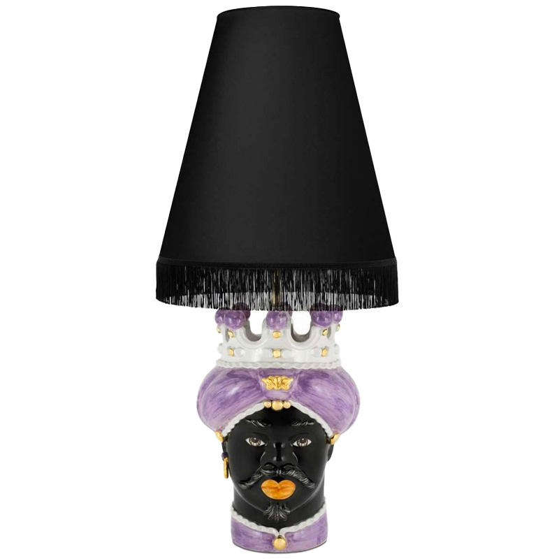   Table Lamp Moro Man Medium New Violet and Black      -- | Loft Concept 