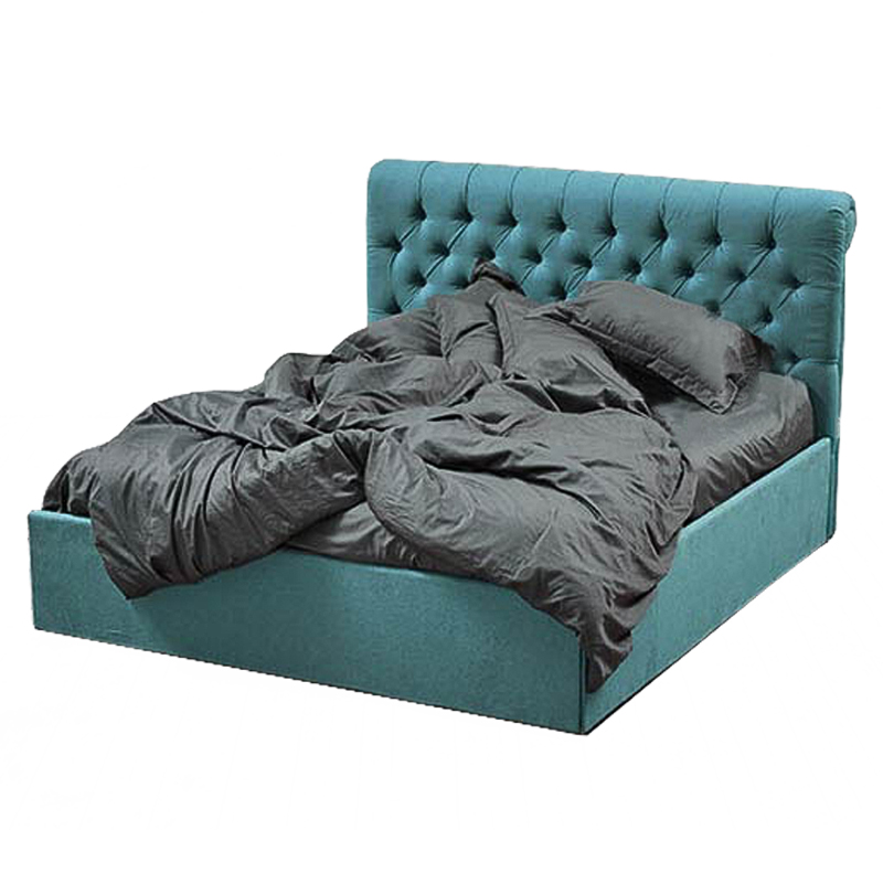  Turquoise Capitone Bed ̆  -- | Loft Concept 