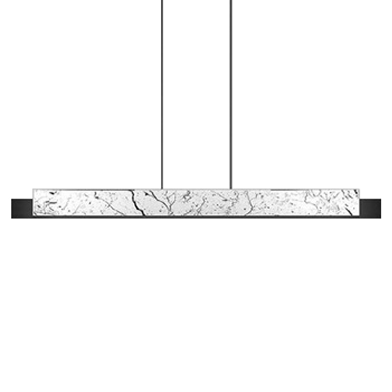  Leonce Marble Linear Chandelier White    Bianco  -- | Loft Concept 
