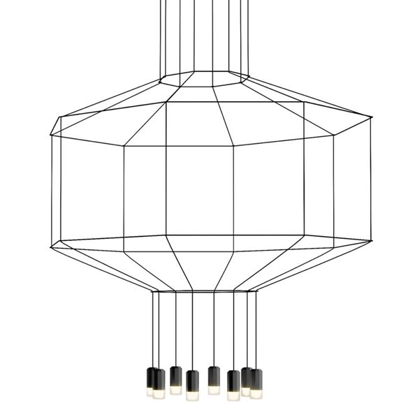 Vibia Wireflow 0299 Octagonal Square Pendan Light   -- | Loft Concept 