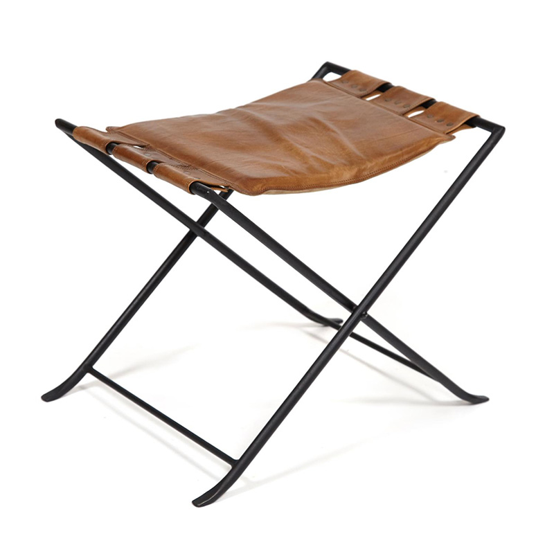     Industrial leather folding stool    -- | Loft Concept 