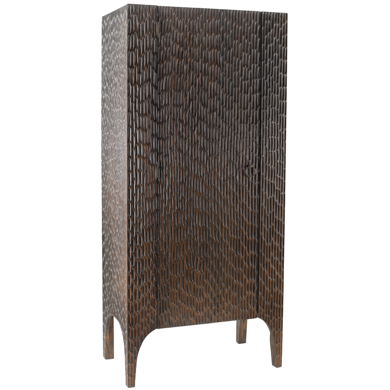  Juniper Wood Carved Cabinet   -- | Loft Concept 