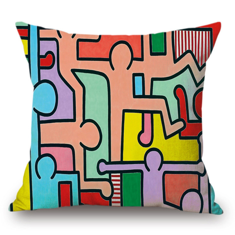 Подушка Keith Haring 7 Мульти в Ростове-на-Дону | Loft Concept 