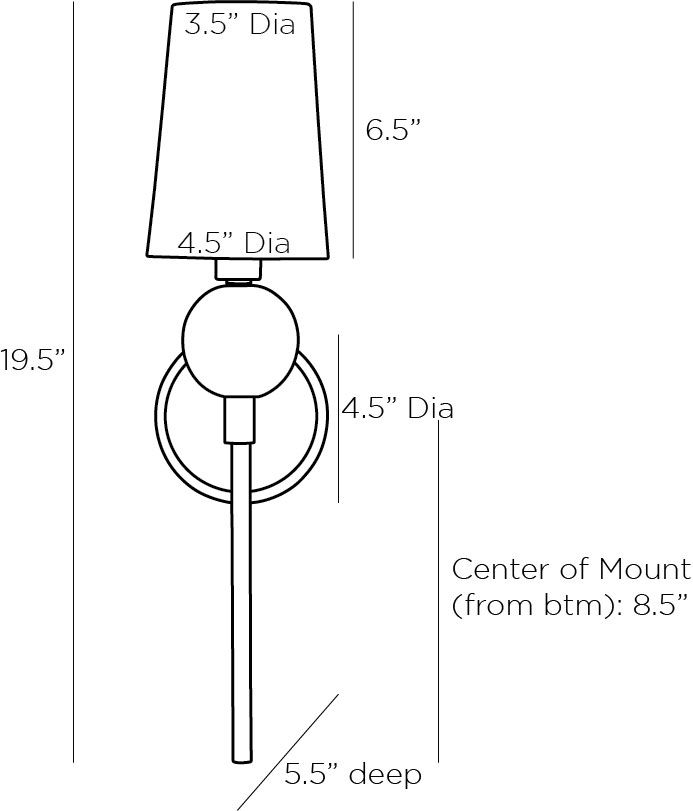 Бра Arteriors MENDEE SCONCE в Ростове-на-Дону