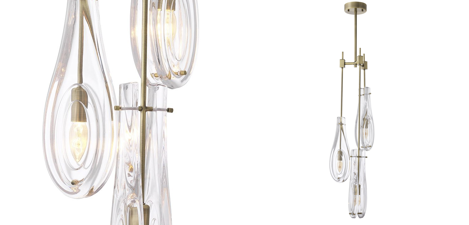 Люстра Eichholtz Chandelier Bellano S Brass - фото