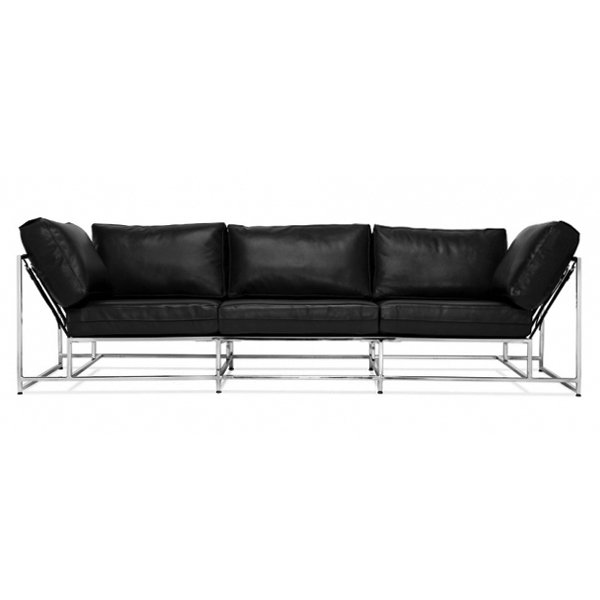  Black Calfskin Sofa   -- | Loft Concept 