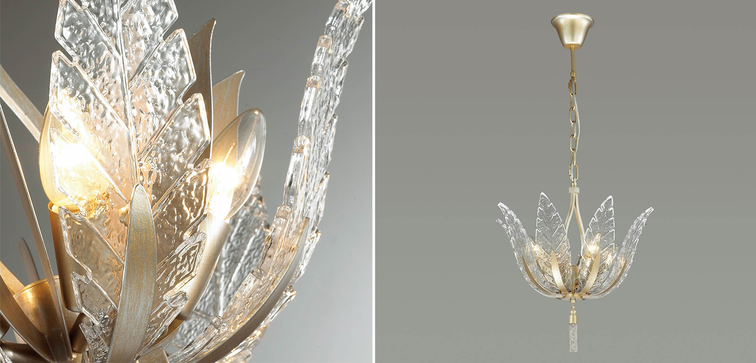 Люстра Glass Petals Chandelier 36 - фото