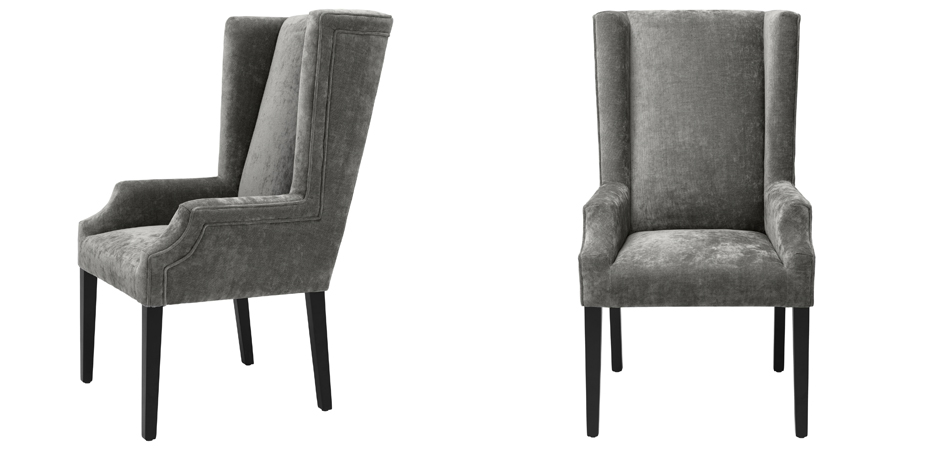 Стул Eichholtz Dining Chair Tempio grey - фото №1